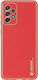 Dux Ducis Yolo Elegant Series Synthetic Leather / Silicone Back Cover Red (Galaxy A72)