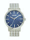 s.Oliver Herrenuhr 43mm Batterie mit Silber Metallarmband