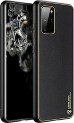 Dux Ducis Yolo Elegant Synthetic Leather Back Cover Black (Galaxy S20+)