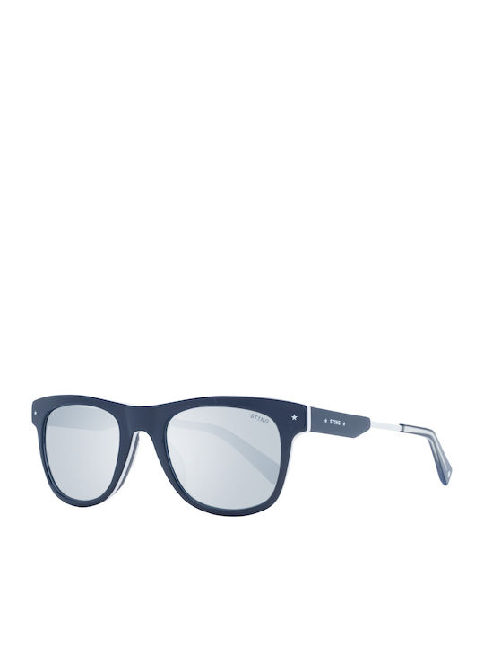 Sting Men's Sunglasses with Navy Blue Plastic F...