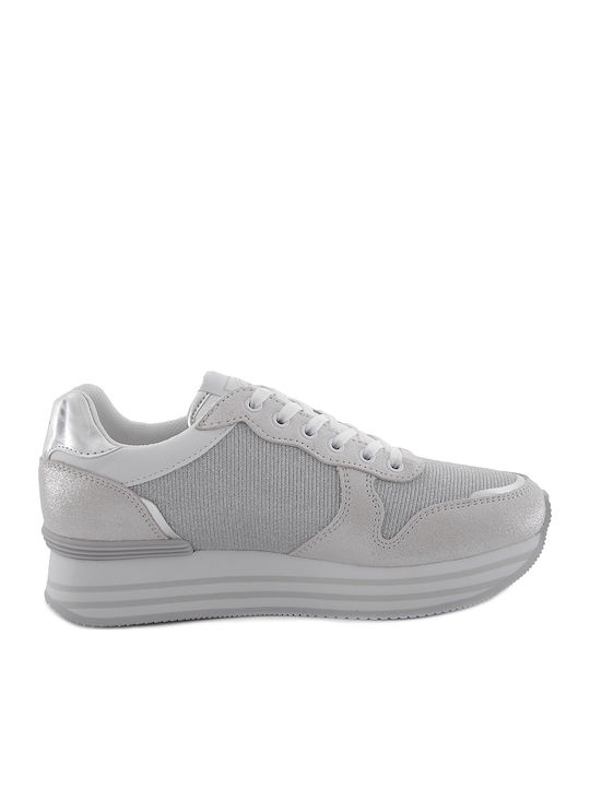 Trussardi Damen Flatforms Sneakers Gray