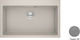 Crown Quadra Q-81 6781 6781-150 Drop-In Мивка от Синтетичен Гранит Ш79xД50см Титан
