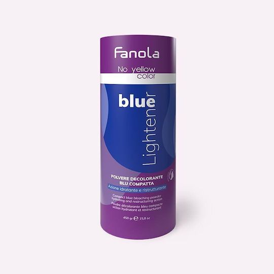 Fanola No Yellow Color Blue Lightener Pulver Aufheller bis zu 7 Töne 450gr