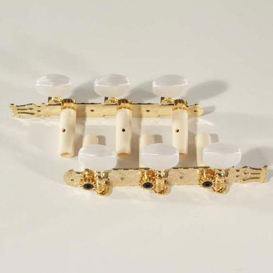 Takamine 3+3 Tuning Pegs for Classic Guitar Classical Guitar Machine Head Gold Nylon Gold