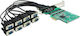DeLock DeLock PCIe Karte Mit 8 RS232 DB9 Seriellen Anschlüssen