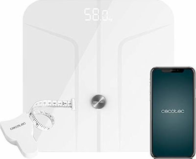 Cecotec Surface Precision 9700 Smart Healthy Ζυγαριά με Bluetooth σε Λευκό χρώμα