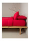 Sunshine Sheet Sets Double 200x270cm. Cotton Feelings 151 113 Red 4pcs