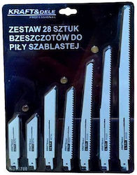 Kraft & Dele Jig Saw Blade for Metal and Wood Electric Saw 28pcs KD10780