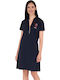 Christine Καλοκαιρινό Mini Φόρεμα Navy Μπλε