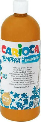 Carioca Tempera Tempera Colour Paint Bottle 1000ml Orange Ochre