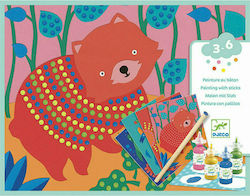 Djeco Painting με Ξυλάκια Ζωάκια for Children 3++ Years