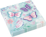 Party Napkins Food Napkins 33x33cm Butterflies 16 Pieces. Multicolored 33x33cm. 16pcs