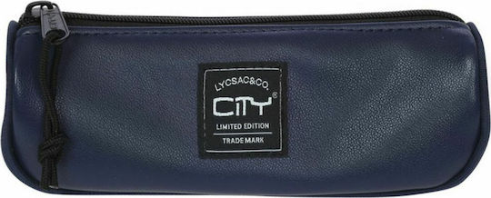 Lyc Sac Eclair Leatherlike Κασετίνα Μπλε