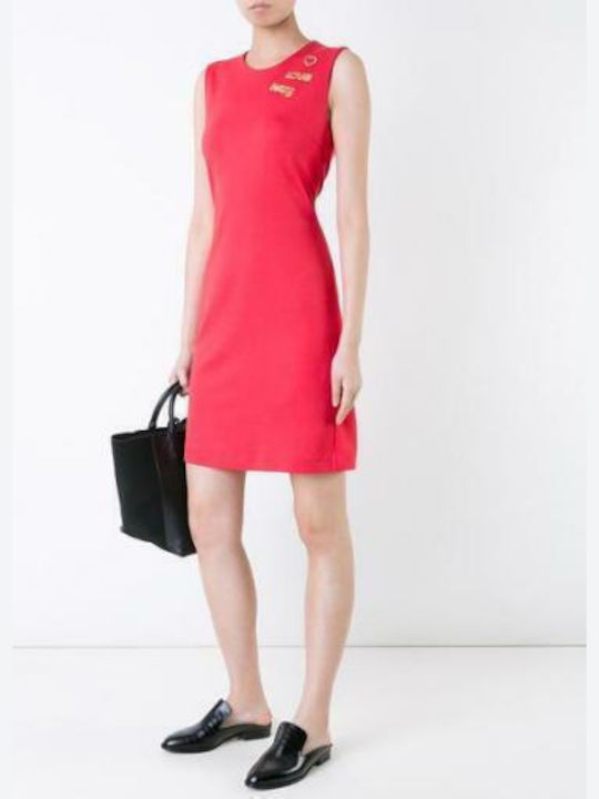 Moschino W590100E1700 Sommer Mini Kleid Rot