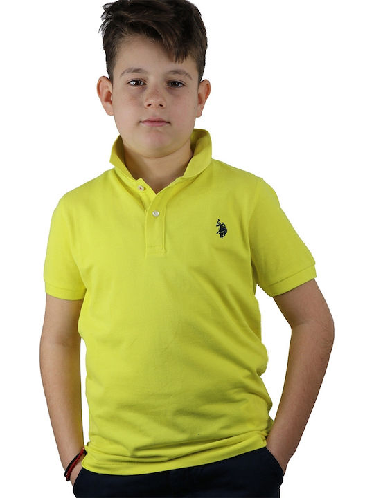 U.S. Polo Assn. Kids Polo Short Sleeve Yellow