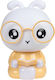 Keskor Kids Decorative Lamp Rabbit Glasses Beige 19x16x28εκ.