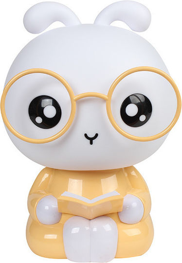 Keskor Kinder Dekorative Lampe Hase Glasses Beige 19x16x28εκ.