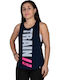Women's Blouse Cotton Sleeveless Navy Blue