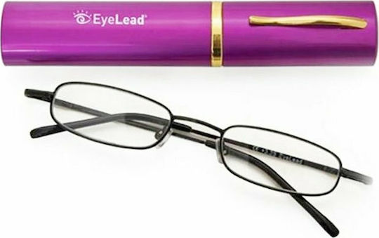 Eyelead P 203 Reading Glasses +4.00 Pocket in Purple color