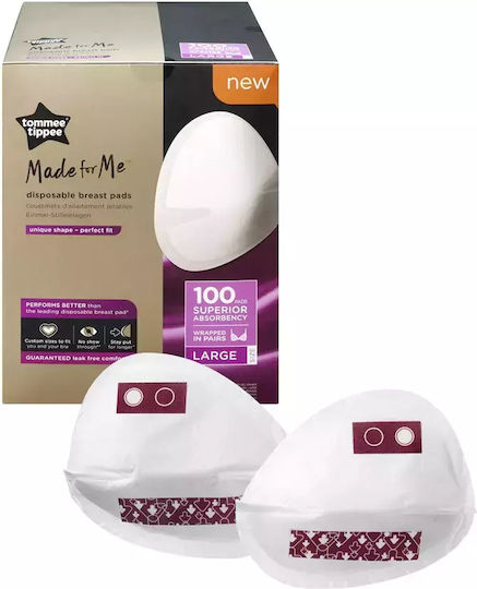 Tommee Tippee Made for Me Large Breast Pads 100pcs 423628