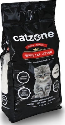 Catzone White Cat Litter Clumping Odour Control Cat Litter 10kg