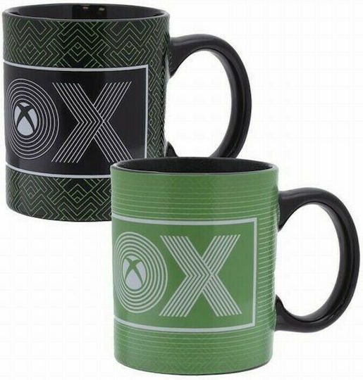 Paladone Xbox Logo Heat Change Mug Ceramic Green 300ml