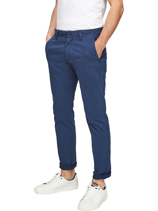 Παντελόνι Chino Ελαστικό σε Slim Εφαρμογή Navy Μπλε