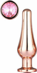 Dream Toys Gleaming Love Rose Gold Pleasure Plug Anal Plug Medium Pink 11cm
