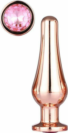 Dream Toys Gleaming Love Rose Gold Pleasure Plug Πρωκτική Σφήνα Medium Ροζ 11cm