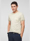 S.Oliver Herren T-Shirt Kurzarm Beige 2060887-8210