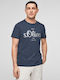 S.Oliver Men's Short Sleeve T-shirt Blue 2064943-5642