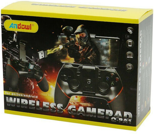 Andowl Q-PA1 Ασύρματο Gamepad για Android / PC / iOS Μαύρο