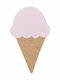 April Eleven Wooden Kids Wall Light Ice Cream Pink