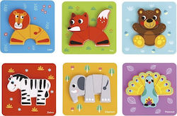 Wooden Kids Puzzle Mini Animals for 1+ Years 34pcs Tooky Toys