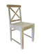 Maison Kika Kitchen Wooden Chair White 46x50x94cm 2pcs ΕΙ916