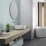 Ravenna Macassar Kitchen Wall / Bathroom Matte Ceramic Tile 90x30cm White-Jade