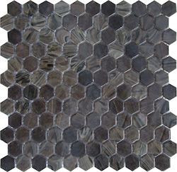 Ravenna Hexagone Πλακάκι Τοίχου Εσωτερικού Χώρου Κεραμικό Ματ 30.9x28.6cm Καφέ