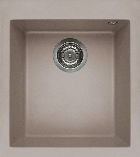 Elleci Quadra 100 Granitek Drop-In Мивка от Синтетичен Гранит Ш41xД50см Elleci Quadra 100 Granitek Drop-In Мивка от Синтетичен Гранит Ш41xД50см