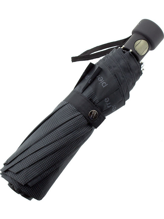 Pierre Cardin MS0110GAV-03 Automat Umbrelă de ploaie Compact Neagră
