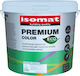 Isomat Premium Color Eco Plastik Farbe für Innenbereich Verwendung Weiß 10Es