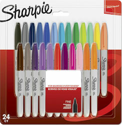 Sharpie Permanent Ανεξίτηλοι Μαρκαδόροι Assorted Colours Σετ 24 χρώματα Sharpie Permanent Ανεξίτηλοι Μαρκαδόροι Assorted Colours Σετ 24 χρώματα