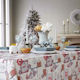 Lino Home Christmas Tablecloth Fabric Multicolour L140xW140cm.