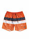 Quiksilver Word Block Volley Kids Swimwear Swim Shorts Orange