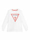 Kids Long-sleeved White Top
