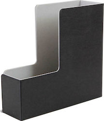 Nava Magazine File Organizer Leather Black