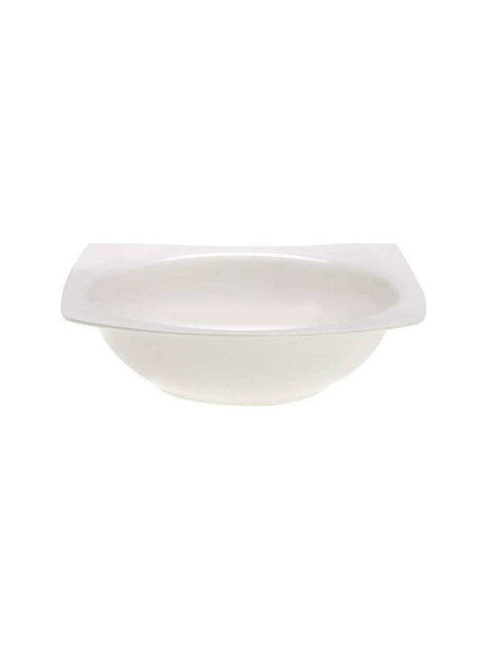 Cryspo Trio Quadro Σαλατιέρα από Πορσελάνη Λευκή 24x24cm
