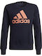 Fleece Kinder-Sweatshirt Marineblau Big