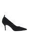 Karl Lagerfeld Suede Pointed Toe Black Heels KL93035