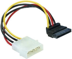 DeLock 4-Pin Molex - 15-Pin Sata Cable 0.15m Multicolour (60101)