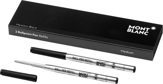 MontBlanc Mystery Резервно мастило Средна в Черен цвят Шариково перо средно 2бр
